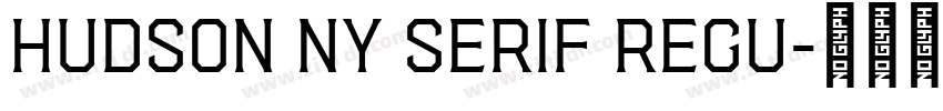 Hudson NY Serif Regu字体转换